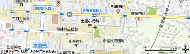 栃木県佐野市亀井町2636周辺の地図