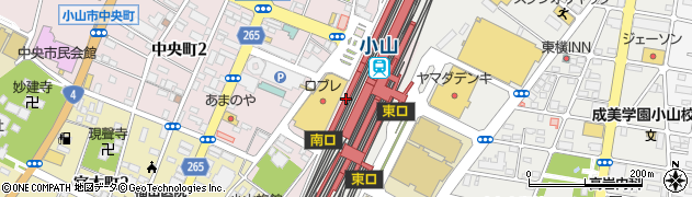 ＶＡＬ小山駅ビル周辺の地図