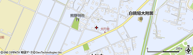 栃木県小山市大行寺282周辺の地図