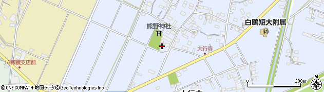 栃木県小山市大行寺222周辺の地図