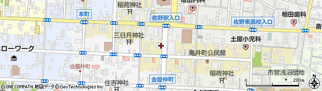 栃木県佐野市亀井町2663周辺の地図
