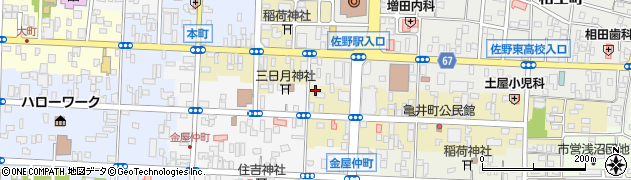 栃木県佐野市亀井町2673周辺の地図