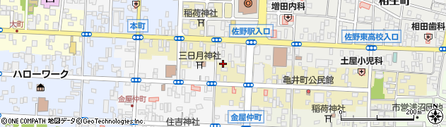 栃木県佐野市亀井町2674周辺の地図