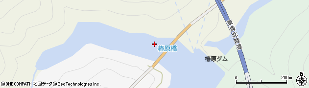 椿原橋周辺の地図