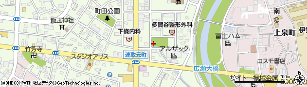 伊勢崎市清水公園周辺の地図