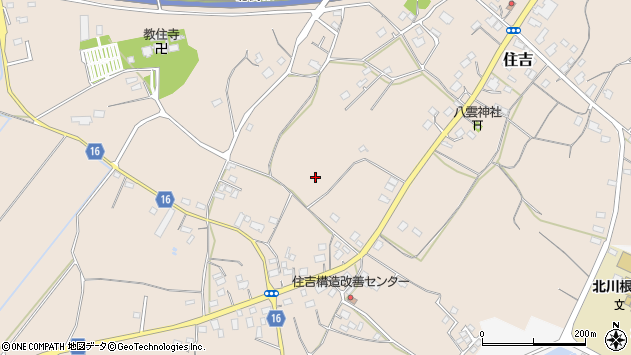 〒309-1716 茨城県笠間市住吉の地図