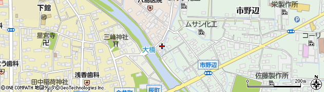 茨城県筑西市稲野辺446周辺の地図