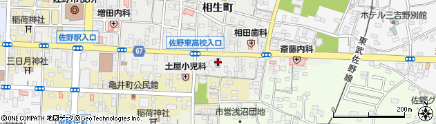 スーパーホテル佐野藤岡周辺の地図