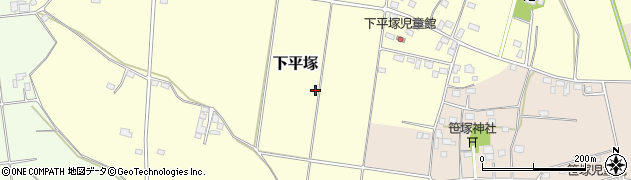 茨城県筑西市下平塚周辺の地図