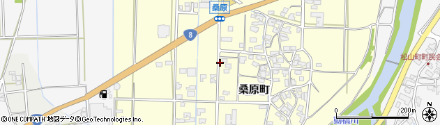 石川県加賀市桑原町周辺の地図