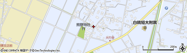栃木県小山市大行寺232周辺の地図
