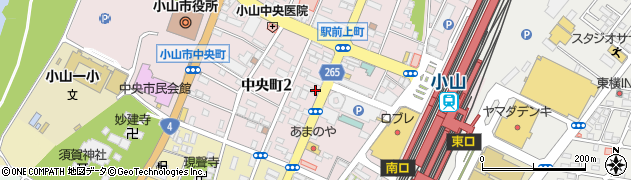 日産レンタカー小山駅西口店周辺の地図