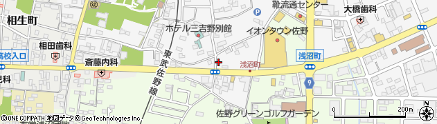 栃木県佐野市富岡町348周辺の地図