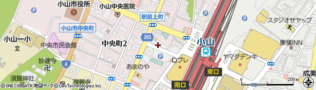 魚民 小山西口駅前店周辺の地図