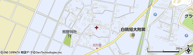 栃木県小山市大行寺268周辺の地図