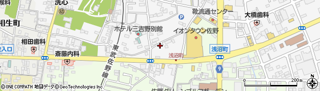 栃木県佐野市富岡町349周辺の地図
