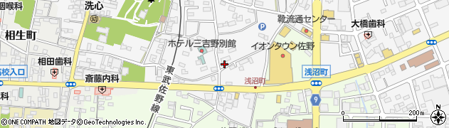 栃木県佐野市富岡町317周辺の地図