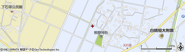 栃木県小山市大行寺257周辺の地図