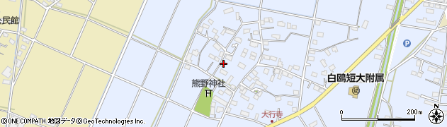 栃木県小山市大行寺237周辺の地図