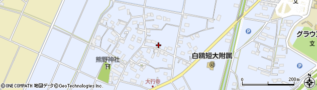 栃木県小山市大行寺261周辺の地図
