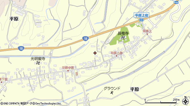 〒384-0092 長野県小諸市平原の地図