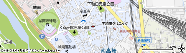 群馬県高崎市下和田町1丁目周辺の地図
