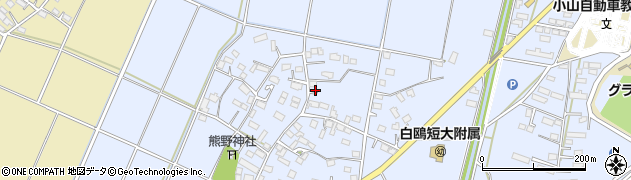 栃木県小山市大行寺256周辺の地図