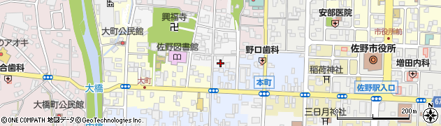 栃木県佐野市大蔵町2947周辺の地図