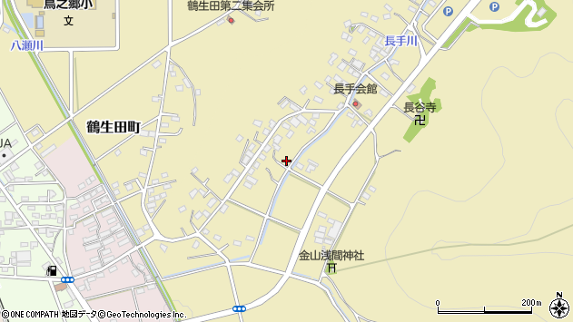 〒373-0054 群馬県太田市長手町の地図