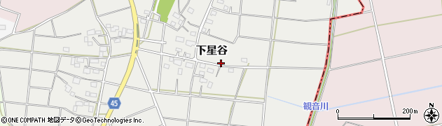 茨城県筑西市下星谷周辺の地図