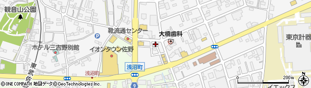 栃木県佐野市富岡町1413周辺の地図