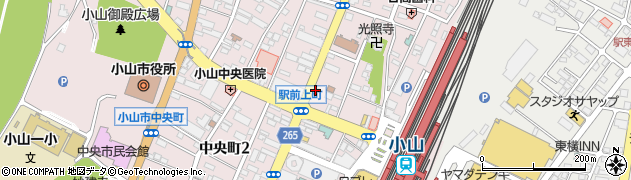 ニッポンレンタカー小山西口駅前営業所周辺の地図