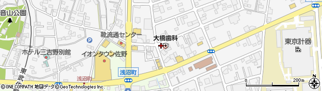 栃木県佐野市富岡町1500周辺の地図