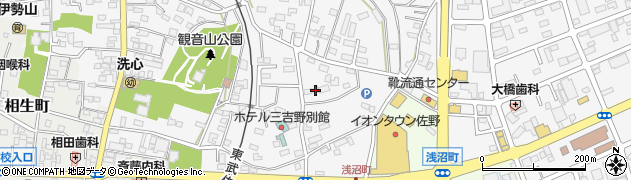 栃木県佐野市富岡町308周辺の地図
