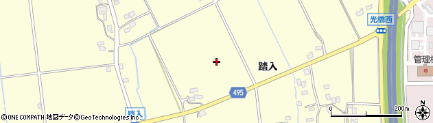 長野県安曇野市豊科南穂高（踏入）周辺の地図
