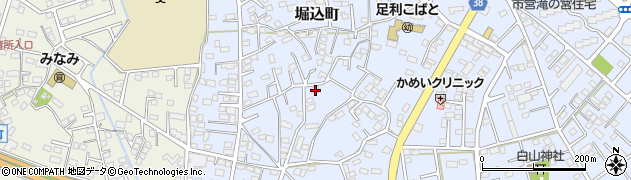 栃木県足利市堀込町3017周辺の地図