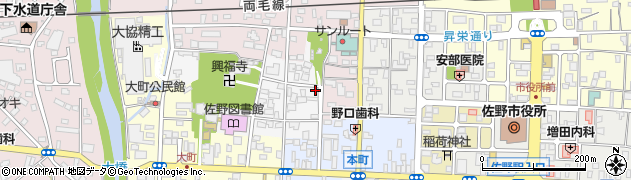 栃木県佐野市大蔵町2929周辺の地図