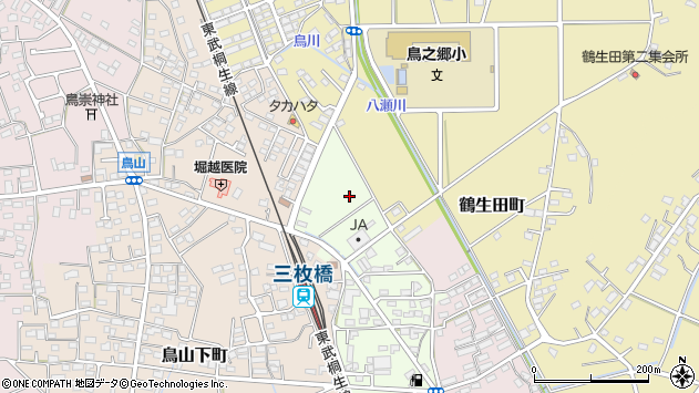 〒373-0053 群馬県太田市鳥山町の地図