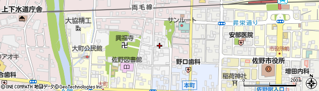 栃木県佐野市大蔵町2927周辺の地図