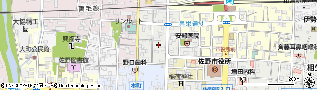 栃木県佐野市伊賀町周辺の地図