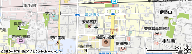 栃木県佐野市伊賀町42周辺の地図