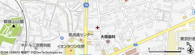 栃木県佐野市富岡町1426周辺の地図