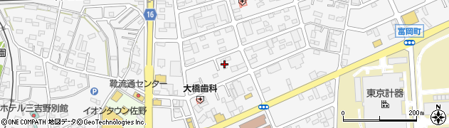 栃木県佐野市富岡町1487周辺の地図
