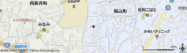 栃木県足利市堀込町3060周辺の地図