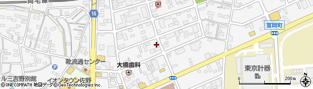 栃木県佐野市富岡町1489周辺の地図