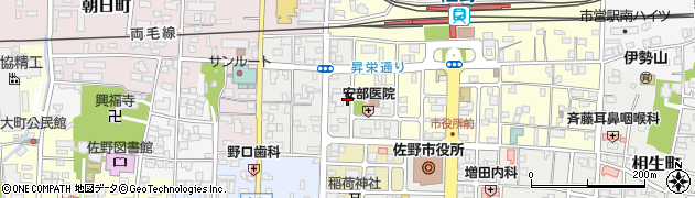 栃木県佐野市伊賀町54周辺の地図