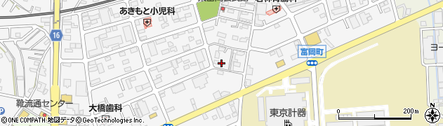 栃木県佐野市富岡町1633周辺の地図