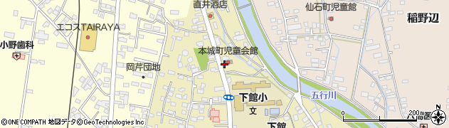 茨城県筑西市甲609周辺の地図