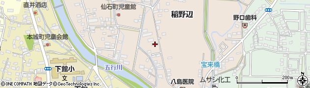茨城県筑西市稲野辺309周辺の地図