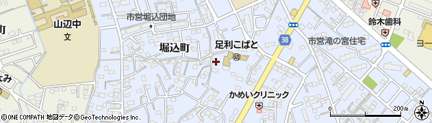 栃木県足利市堀込町2984周辺の地図